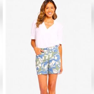 Floral Blue Women's Shorts